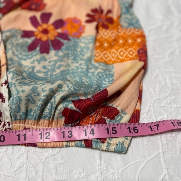 Free People Tied To You Tank Top In Tropical Combo Sz:S - Picture 12 of 16